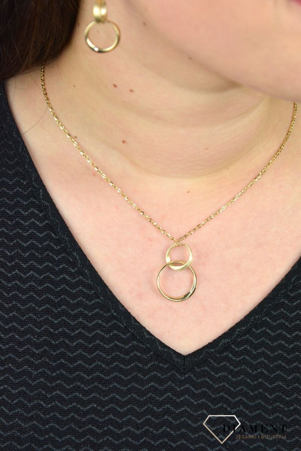 Złoty naszyjnik celebrytka wiszące koła DIA-NSZ-GA 244--585.jpg